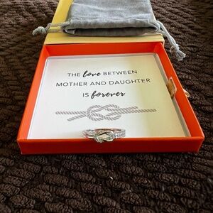 Silver Infinity Mother-Daughter Ring